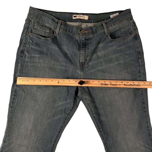Levi 515 Jeans Women’s Denim 5-Pocket Bootcut Leg Classic Fit Blue 14 Short - Picture 7 of 14